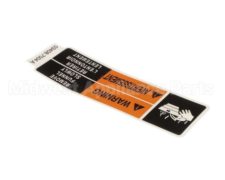 03408.7004 Bunn Decal,Warning Fnl 15.4Rad Eng/Fr