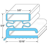 04543 Compatible Traulsen Door Gasket 21 1/2" X 23 1/2"