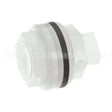 04730-609-05-00 Compatible Jackson Plug Bulkhead W/Gasket Plastic Soli