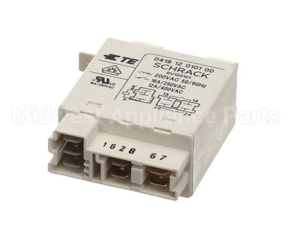 049159 Electrolux Professional Relay; 200V 50/60 Hz; 2 Contacts