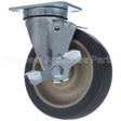 0569-306-BK Compatible Crescor Plate Mount Caster W/Brk 5 W 2-3/8 X 3-5/8