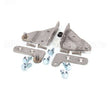 06001372 Glastender Hinge Set And Brackets, 180^ Swing, 1-1/