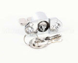 06001536 Glastender Lock, Cooler Door, With Two Keys, Chrome