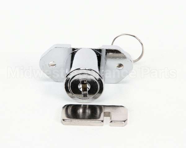 06001536 Glastender Lock, Cooler Door, With Two Keys, Chrome