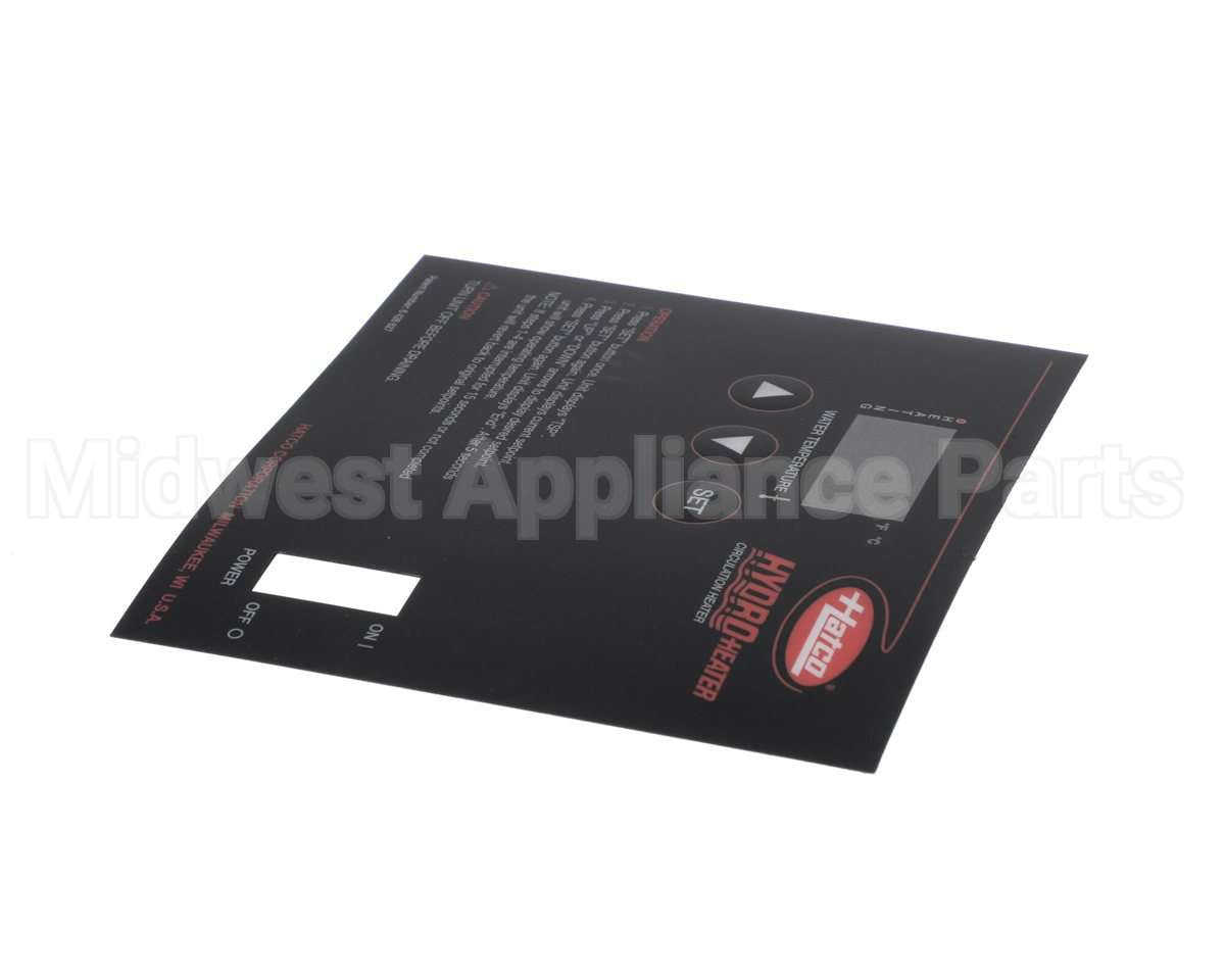 07.03.422.00 Hatco Control Decal,Hh2