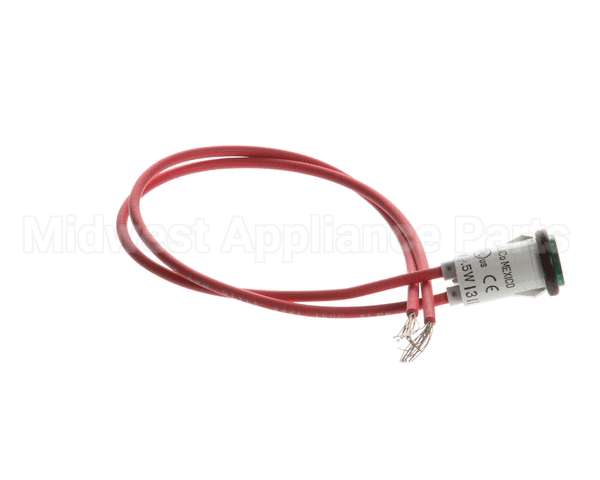 0766097 Cres Cor Pilot Light, 240V, Green 10"