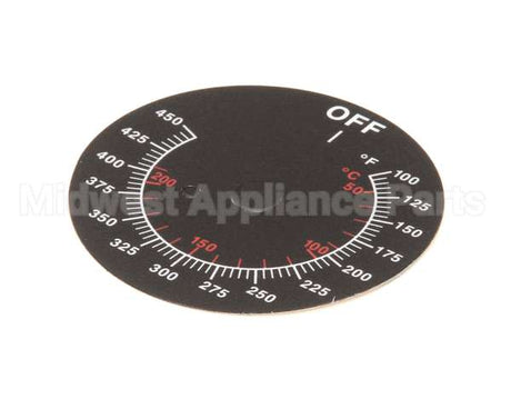 08-5839 Market Forge Label Dial Temp