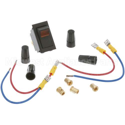 0808-113K Compatible Crescor Switch Kit - Amber Light, 20A, 120V