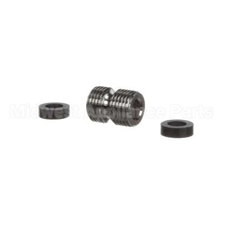 098A T&S Brass 3/4-14Un Male X Male Fitting W/ Hose Was