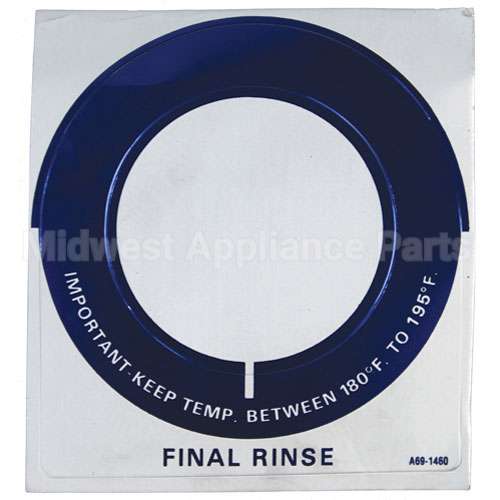 0A-691460 Compatible Stero Decal - Temp Gauge