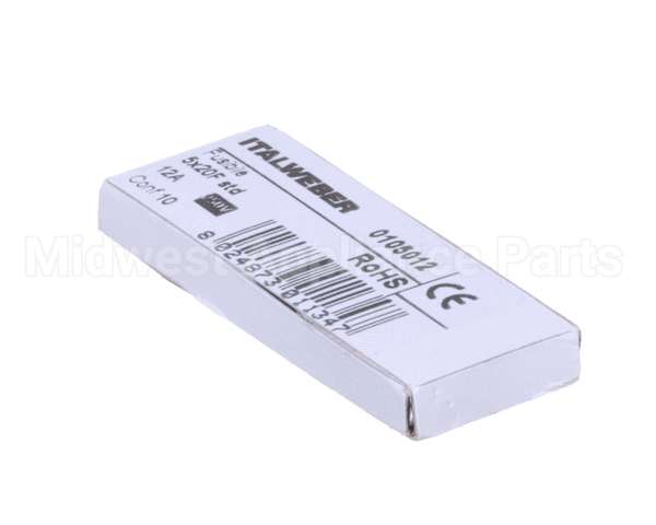 0C8375 Electrolux Professional Fuse; 250V 12A 5X20Mm; Set 10Pcs