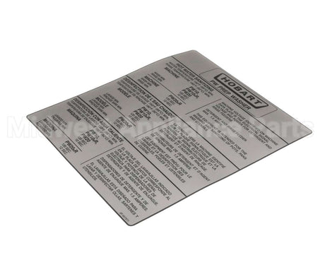 0F-047571 Hobart Label (Information )