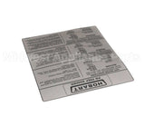 0F-047571 Hobart Label (Information )