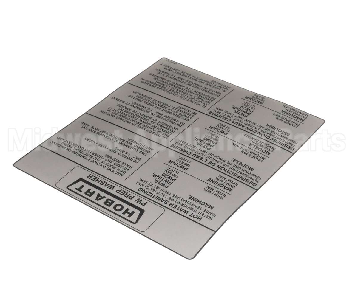 0F-047571 Hobart Label (Information )