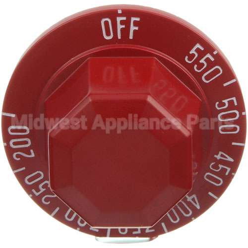 00-498086-00007 Compatible Vulcan Dial, Thermostat, Red, 200-550F