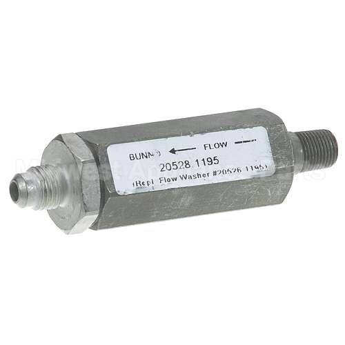 20528.1175 Compatible Bunn Flow Control Assy 1/4Flx1/8Mpt, .195Gpm