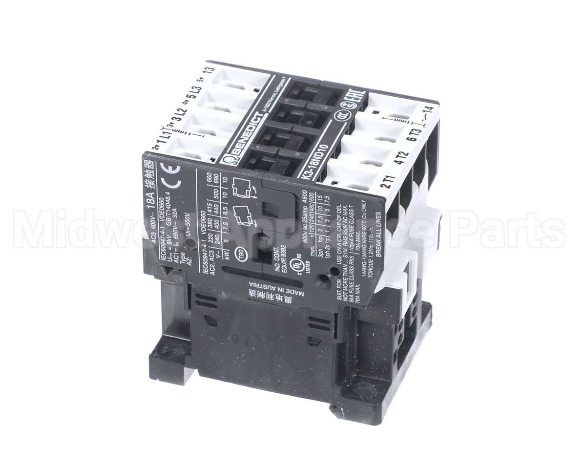 0L2057 Electrolux Professional Contactor; 220V/60 Hz; K3-18 A10