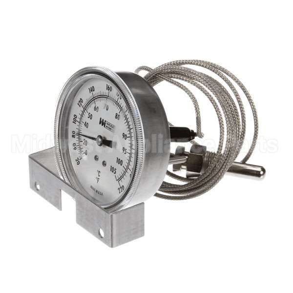 0P-656105 Compatible Stero Temp Gauge 3 1/2 Dial 10Ft Lg