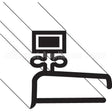 1-100V16-0271C Compatible Baxter Gasket, Door (Magnetic, 75")