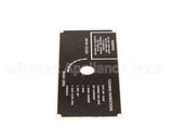 10-5938 Market Forge Plate, Drain Panel Clean Instr