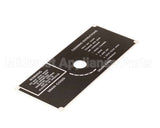 10-5938 Market Forge Plate, Drain Panel Clean Instr