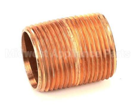 10-8287 Market Forge Close Nipple 1 Ips, Brass