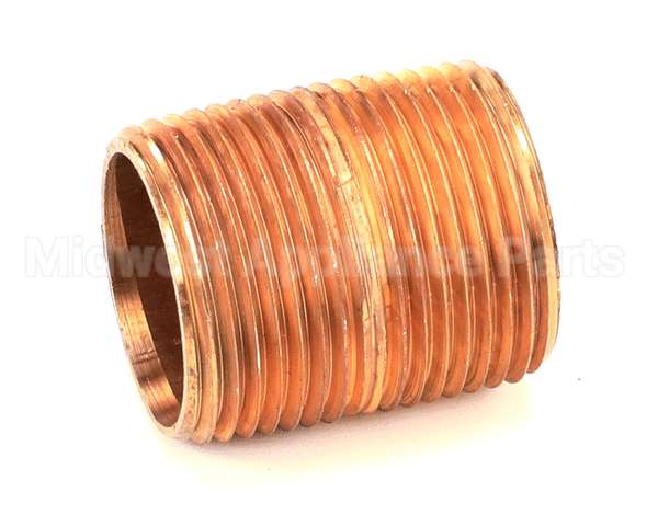 10-8287 Market Forge Close Nipple 1 Ips, Brass