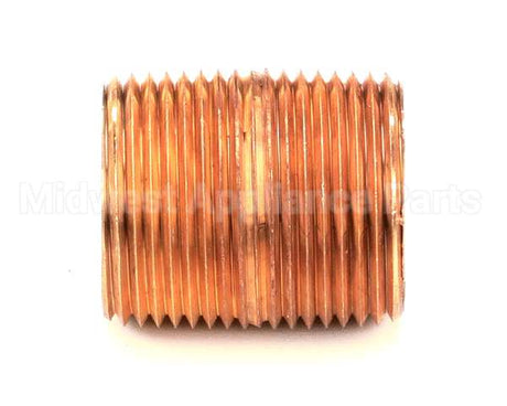 10-8287 Market Forge Close Nipple 1 Ips, Brass