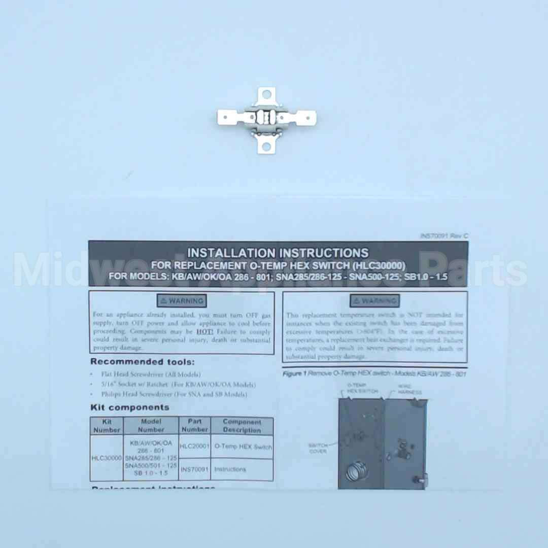 100148402 Lochinvar & A.o. Smith 330C Over-Temp Limit