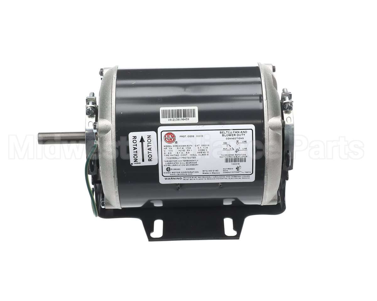 100316 Loren Cook 1/4Hp,115V,1Ph,1725Rpm,Odp Mtr