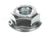 100913 Turbochef Nut, #10-32, Hex, Zinc, Serrated Flange