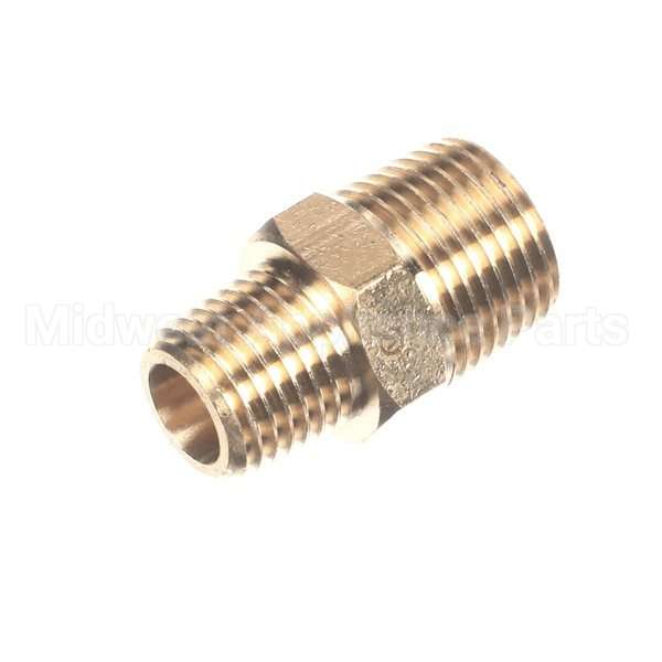 1031.00026.00 Compatible Fetco Fitting, Hex Nipple, 3/8 Mpt X
