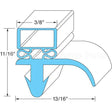 10310-06 Compatible Silver King Door Gasket 23" X 28-1/4"