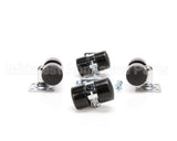 10314-01 Silver King Kit Casters 1 7/16 Wh/1 3/4 Th