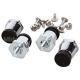 10314-95 Compatible Silver King Leg 1In Slvr W/Rubr Kit Pa