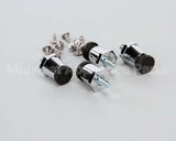 10314-95 Silver King Kit Leg 1In Silver W/ Rubber P