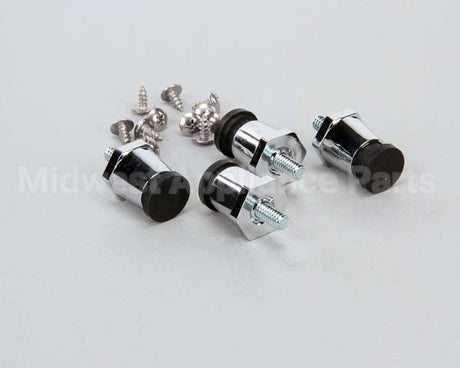 10314-95 Silver King Kit Leg 1In Silver W/ Rubber P