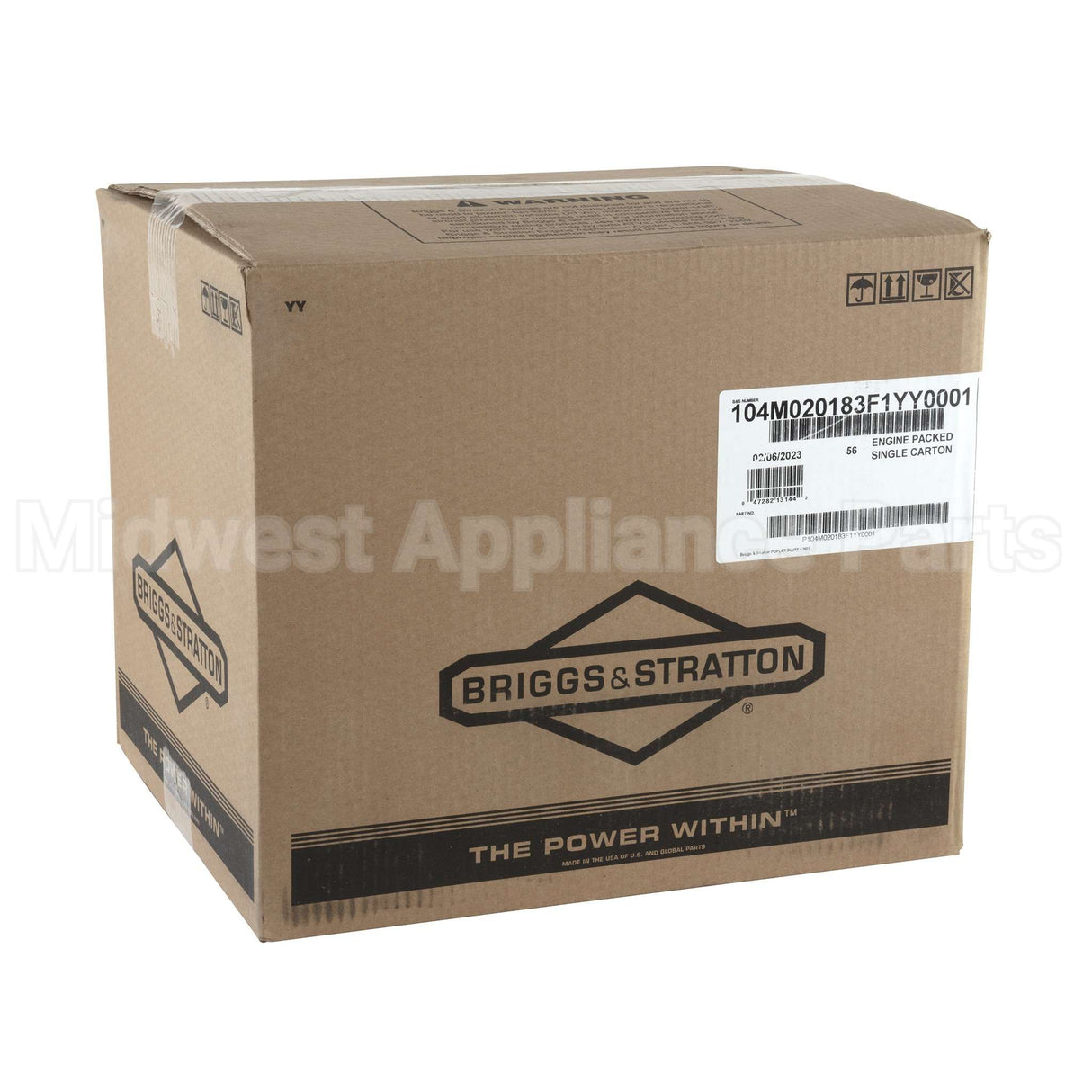 104M02-0183-F1 Briggs & Stratton Engine Packed Single Carton