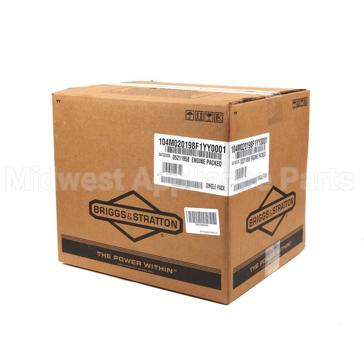104M02-0198-F1 Briggs & Stratton Engine Packed Single Carton