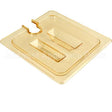 10511U13 Compatible Carlisle Foodservice Lidfoodpan, Sixth, Notch, Amber