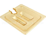 10511U13 Compatible Carlisle Foodservice Lidfoodpan, Sixth, Notch, Amber