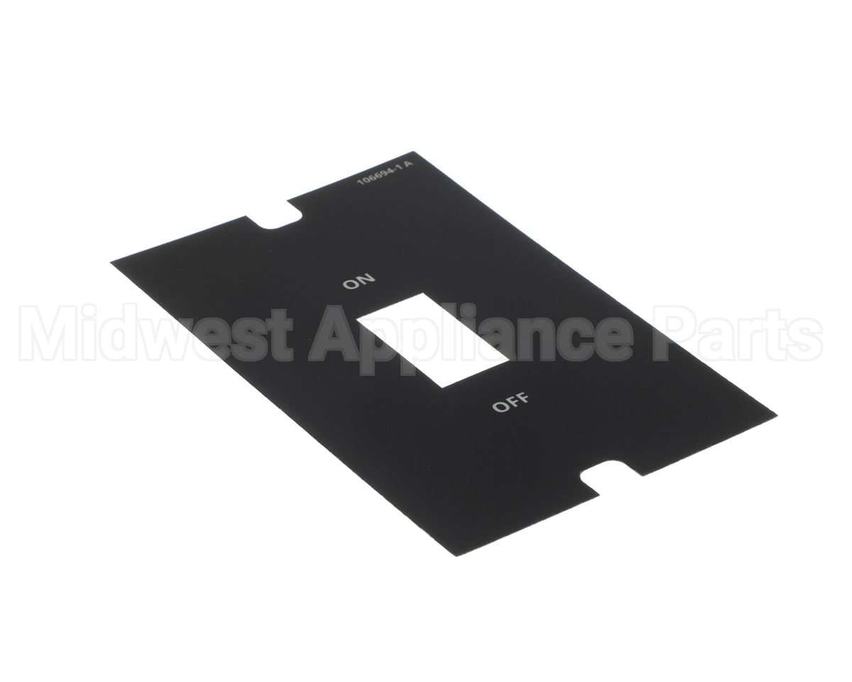 106694 Cleveland Label;Power Control Panel Switch No