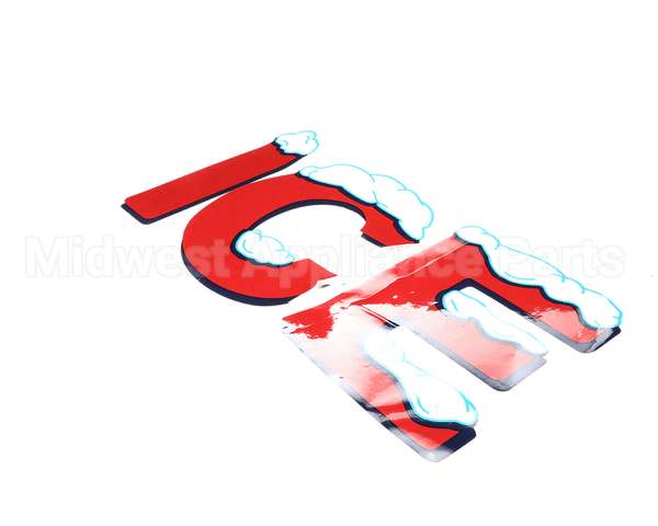 1070074 Leer Decal Ice, Red With Snow Cap (
