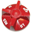 107727-2 Compatible Vulcan Knob 2-7/8 D, Off-Lo-Med-Hi