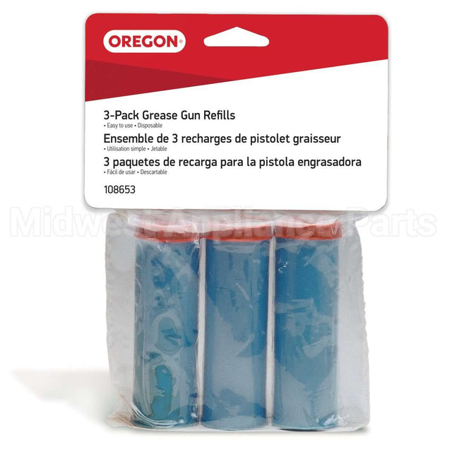 108653 Oregon Grease Refill Cartridge 3 Pk[