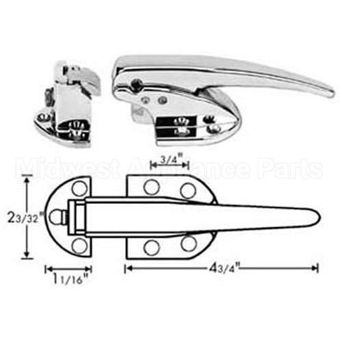 10930C00008 Compatible Kason Kason - 10930C00004 Latch W/Strike