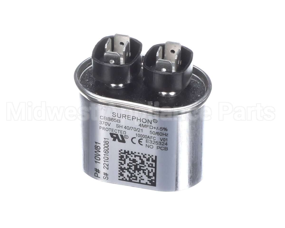 10W81 Lennox 4Mfd 370V Ovalrun Capacitor