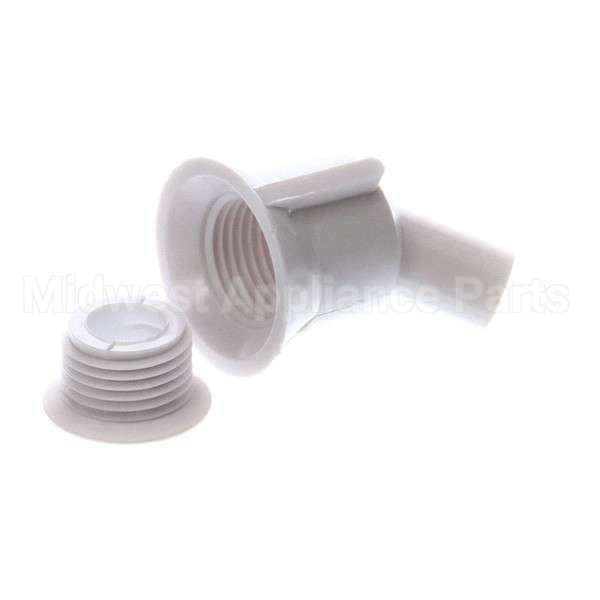 11-01895 Compatible Master-Bilt Drain Flange With Adapt Er, Whi
