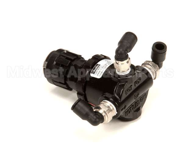 110130009 Doughpro Proluxe Regulator With Air Fittings Bl