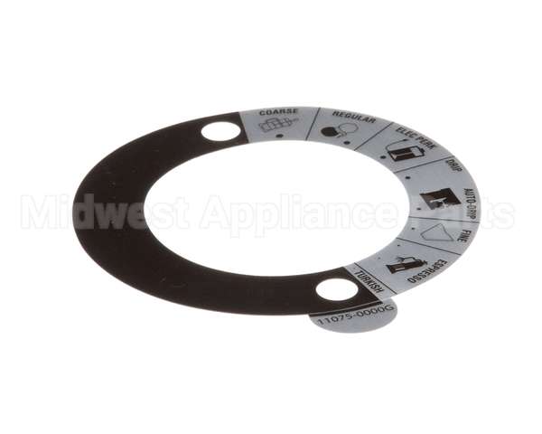 11075.0000 Bunn Decal, Grind Select-Dial